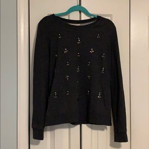 Loft Jeweled Crewneck